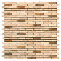 Kamenná mozaika Premium Mosaic Stone béžová 29x30 cm mat STMOS1040CRW