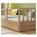 Dětská postel 100x200cm se zábranami cody - dub světlý