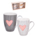 Sada porcelánových hrnků PINK HEART 350 ml 2 ks