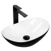 REA Umyvadlo na desku Royal Mini Black White REA-U0538