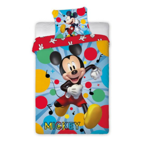 Tiptrade Dětské povlečení 140x200 + 70x90 Mickey Party