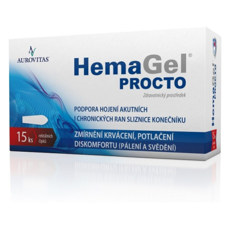 HemaGel PROCTO čípky 15ks Vh Pharma