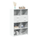 vidaXL Skříň highboard bílá 80 x 42,5 x 124 cm kompozitní dřevo