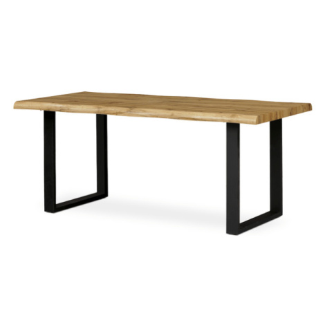 Jídelní stůl ADDY dub divoký/černá, šířka 180 cm