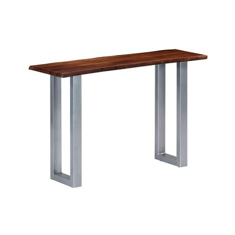 Konzolový stolek 115x35x76 cm akáciové dřevo a železo SHUMEE