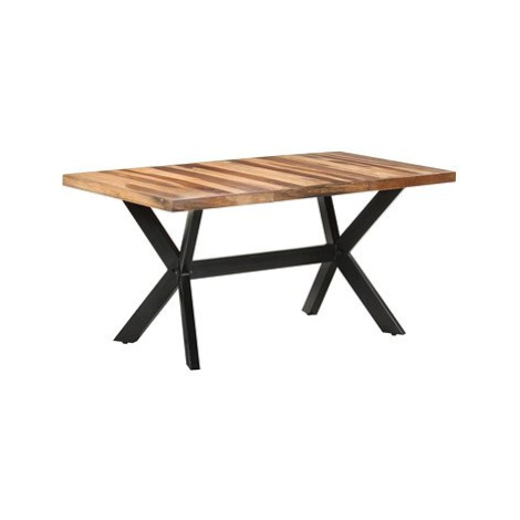Jídelní stůl 160x80x75 cm masivní dřevo sheeshamový vzhled 321547 SHUMEE