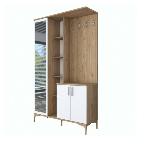 Předsíňová sestava Ewe White and Walnut Hanah Home