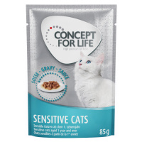 Concept for Life kapsičky, 48 x 85 g za skvělou cenu! - Sensitive Cats v omáčce