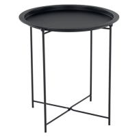 Příruční stolek RADOMI s odnímatelným tácem, černá