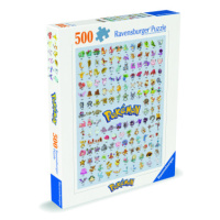 Puzzle 500 dílků Prvních 151 Pokémonů