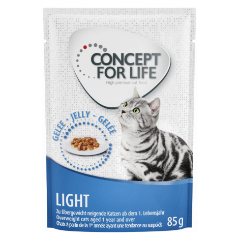 Výhodné balení Concept for Life 48 x 85 g - Light Cats v želé