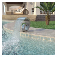 Bazénová fontána, nerezová ocel, 50x30x53 cm, stříbrná