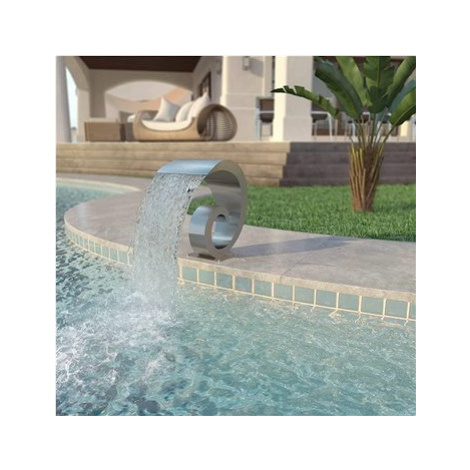 Bazénová fontána, nerezová ocel, 50x30x53 cm, stříbrná SHUMEE