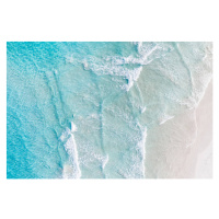 Fotografie Aerial view of ocean and a, Abstract Aerial Art, 40 × 26.7 cm