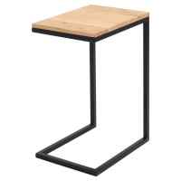 Odkládací stolek s černou konstrukcí CustomForm Lupe