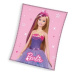 Carbotex Dětská fleecová deka Barbie princezna 150 × 200 cm