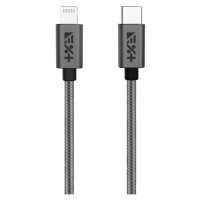 Next One USB-C to Lightning Metallic Cable 1.2m šedý