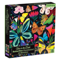 Rodinné Puzzle svítící ve tmě Motýli 500 Mudpuppy