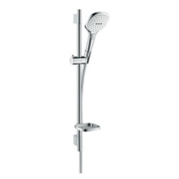 Sprchový set Hansgrohe Raindance Select E na stěnu s mýdlenkou bílá/chrom 26622400