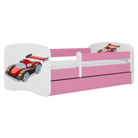 Kocot kids Dětská postel Babydreams závodní auto růžová, varianta