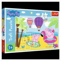 Trefl Puzzle Peppa Pig - Prázdniny / 24 dílků MAXI