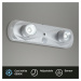 BRILONER LED noční lampička 18,6 cm 2x0,17W 17lm stříbrná BRI 2275-024