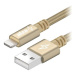 AlzaPower AluCore USB-A to Lightning MFi (C189) 1m zlatý