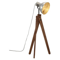 vidaXL Stojací lampa 25 W vintage stříbrná 45 x 45 x 120 cm E27