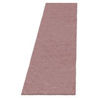 Růžový běhoun 80x250 cm Fluffy – Ayyildiz Carpets