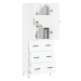 vidaXL Skříň highboard bílá 69,5 x 34 x 180 cm kompozitní dřevo