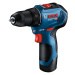 BOSCH GSR 12V-30, akumulátorový vrtací šroubovák, 0 – 420 / 0 – 1.600 ot/min, 8 mm, sada bitů a 