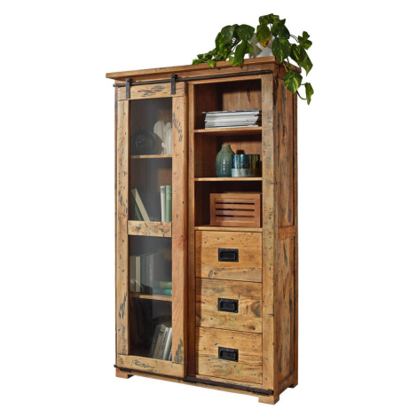 Livetastic VITRÍNA, mangové dřevo, přírodní barvy cm