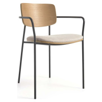 Jídelní židle v černo-přírodní barvě Maureen – Kave Home