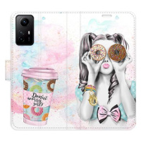 iSaprio flip pouzdro Donut Worry Girl pro Xiaomi Redmi Note 12S