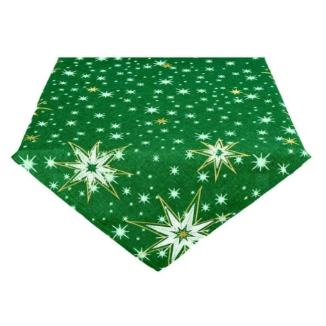 Ubrus Vánoční, Zářivé hvězdy, zelené FORBYT