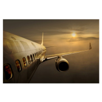 Plakát, Obraz - Golden flight, Ekkachai Khemkum, 40 × 26.7 cm