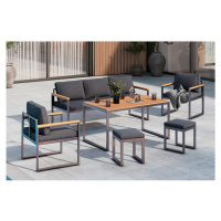 Ambia Garden ZAHRADNÍ JÍDELNÍ SET 6dílné, kov, plast, textil