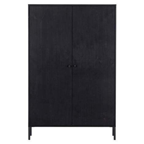 Černá skříňka z borovicového dřeva 100x155 cm Xam – WOOOD