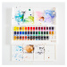 Winsor & Newton, WN0390471, Cotman Water Colours, umělecké akvarelové barvy, 45 barev v půlpánvi