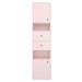 Růžová koupelnová skříňka Tom Tailor for Tenzo Color Bath, 40 x 158 cm