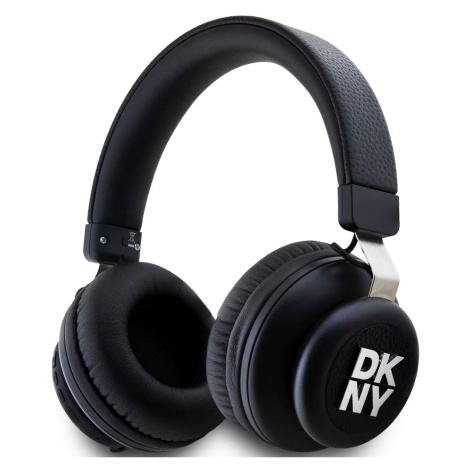 Sluchátka DKNY PU Leather Stack Logo Wireless Headphone Black (DKBHS6PUSLK)