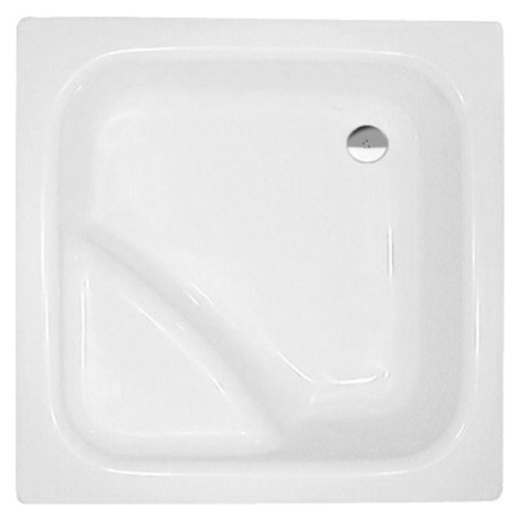 VISLA hluboká sprchová vanička, čtverec 80x80x27cm, bílá 50111 Polysan