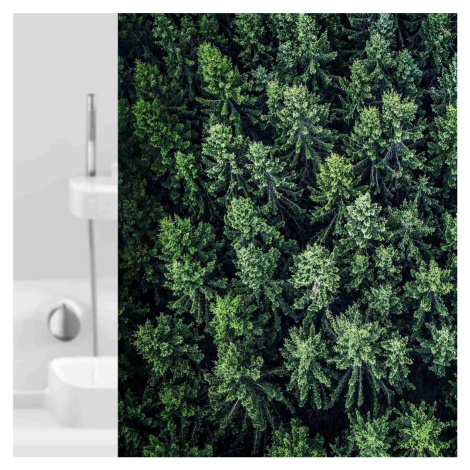 Grund Sprchový závěs Foresta zelená, 180 x 200 cm