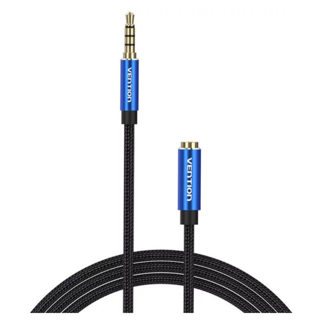Kabel Vention TRRS 3.5mm Male to 3.5mm Female Audio Extender 2m BHCLH Blue