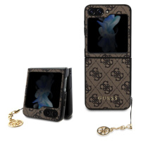 Guess 4G Charms kryt Samsung Galaxy Z Flip5 hnědý