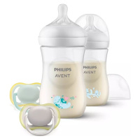 Philips Avent Sada 2 lahví Responsive Natural 260 ml + Ultra Air savička 0-6m