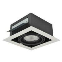 Stropní zápustné bodové svítidlo AZzardo Nova 1 white/black AZ2871 GU10+ADAP111/ES111 1x40/1x50W