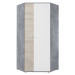 Meblar Šatní skříň SIGMA SI2 L/P Barva: beton/bílá/dub