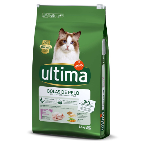 Ultima Cat Hairball - krocaní & rýže - 7,5 kg Affinity Ultima