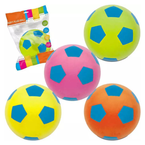 MONDO Fluo soft míč dětský 200mm molitanový potisk kopačák 4 barvy Via Mondo